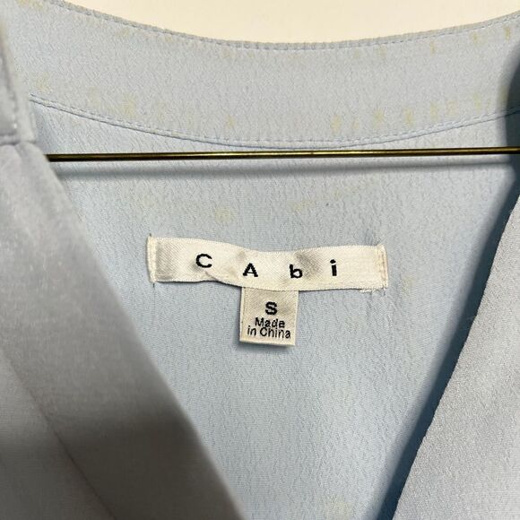 CABi Belted High Low Sleevless Midi Dress Light Blue Small - Picture 5 of 6